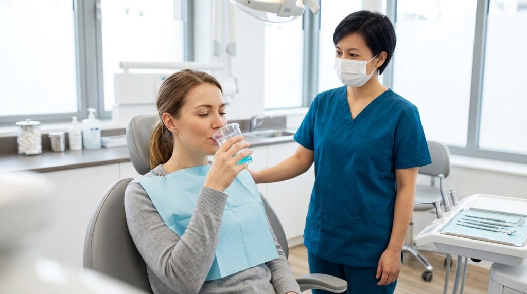 ağız gargarası – diş kliniğinde uzman muayenesi