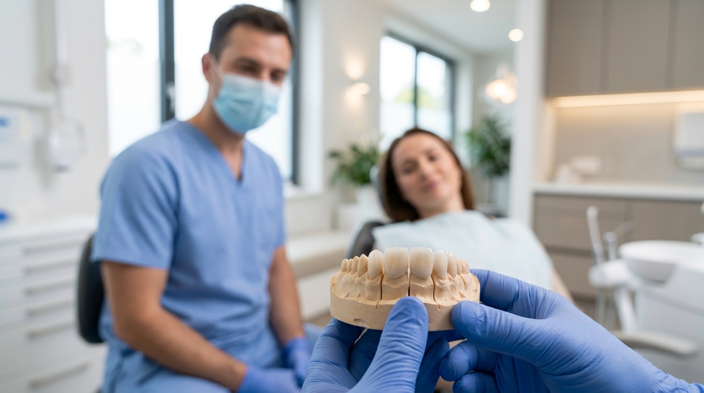 diş kaplama / estetik diş – klinik yakın plan detay