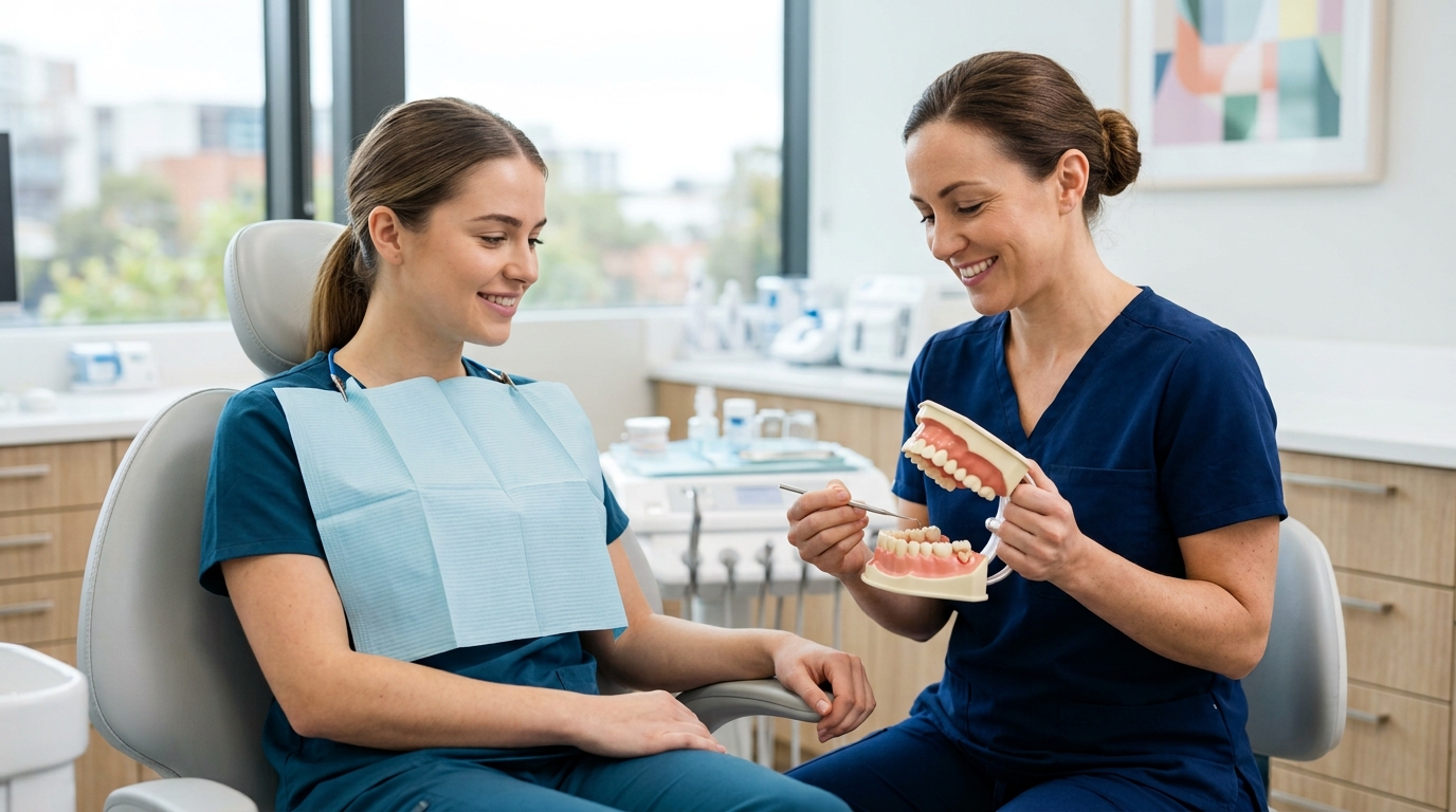 20 yaş dişleri – klinik yakın plan detay